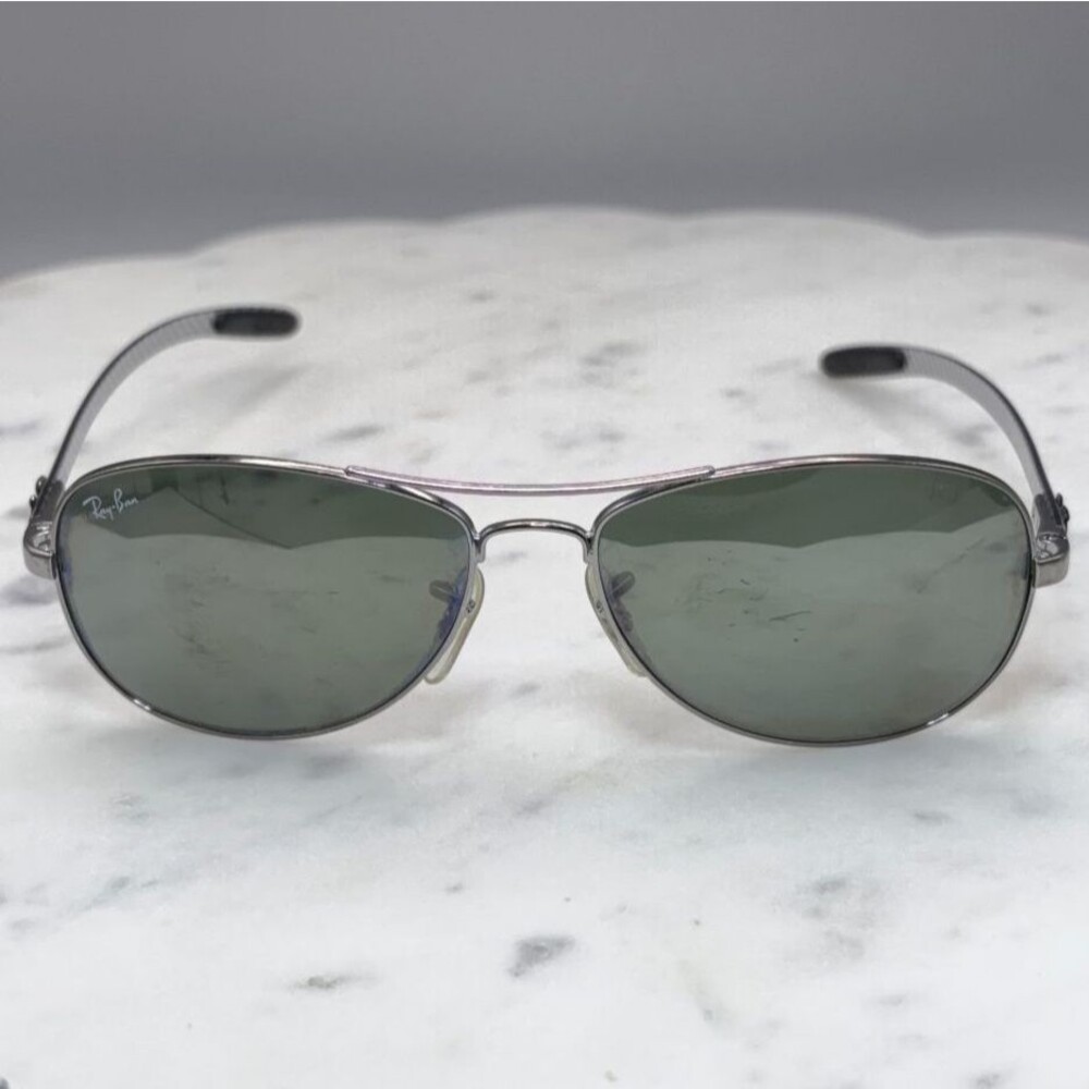 Ray Ban RB8301 004/40 Gunmetal Carbon Fiber Aviator Sunglasses Frames Only 56-14